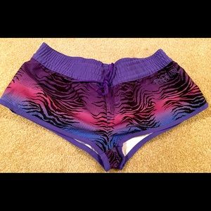 Ripcurl tiger print vibrant pink and purple board shorts size S